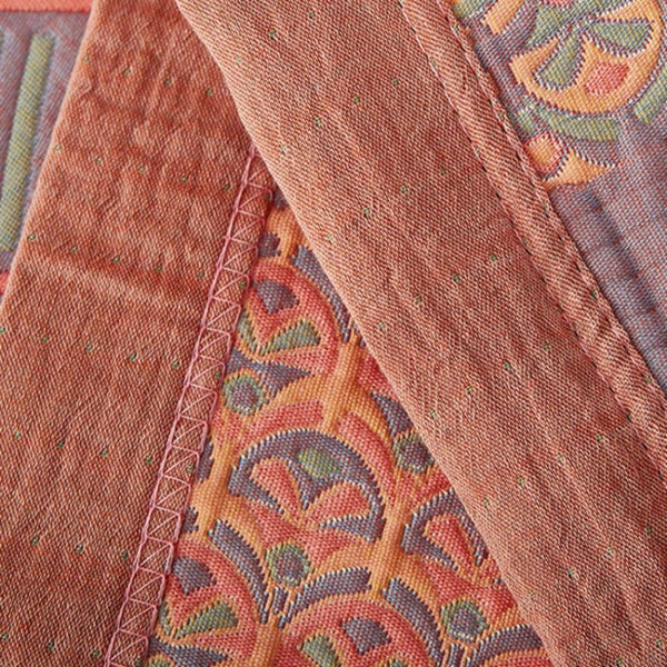 Reversible Colorful Cotton Square Quilt - Image 4