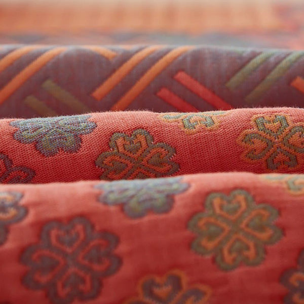 Reversible Colorful Cotton Square Quilt - Image 5