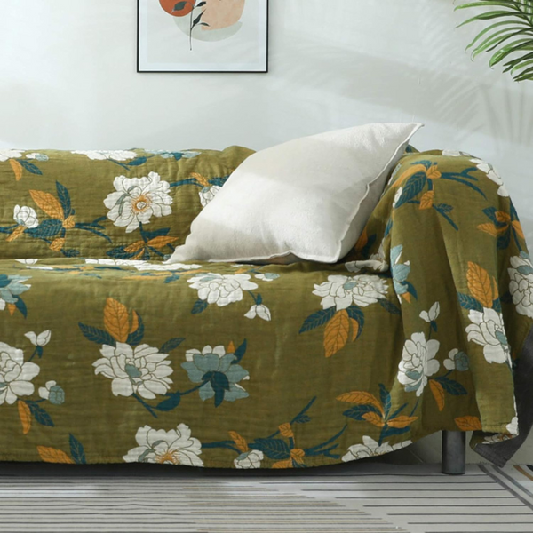 Olive Flower Quilt - Image 2