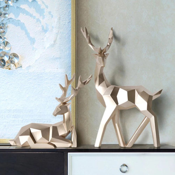 Geometric Deer Statue - Image 2