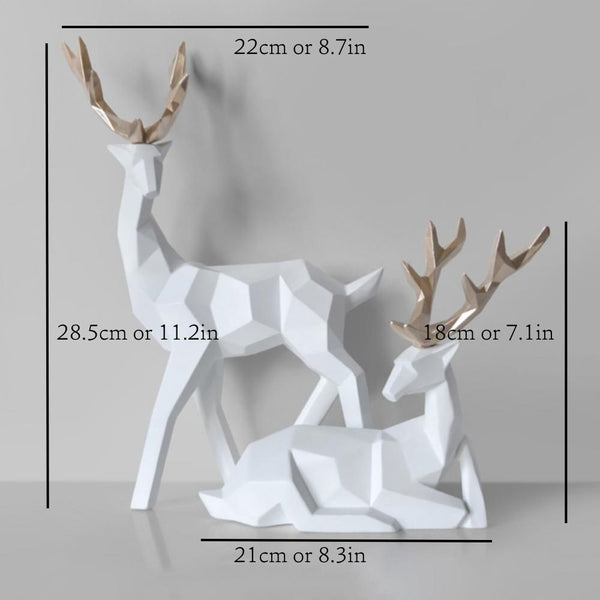 Geometric Deer Statue - Image 3