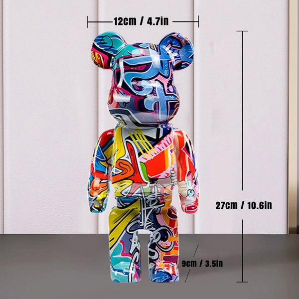 Street Art Bear Figurine - Image 2
