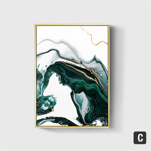 Green Opulence Canvas Painting (6 pack) - Image 4