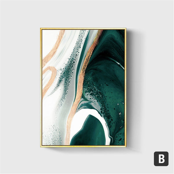 Green Opulence Canvas Painting (6 pack) - Image 3
