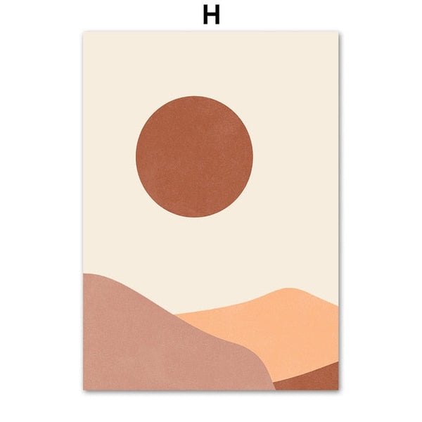 Abstract Desert Canvas Painting (9 Pack) - Image 2