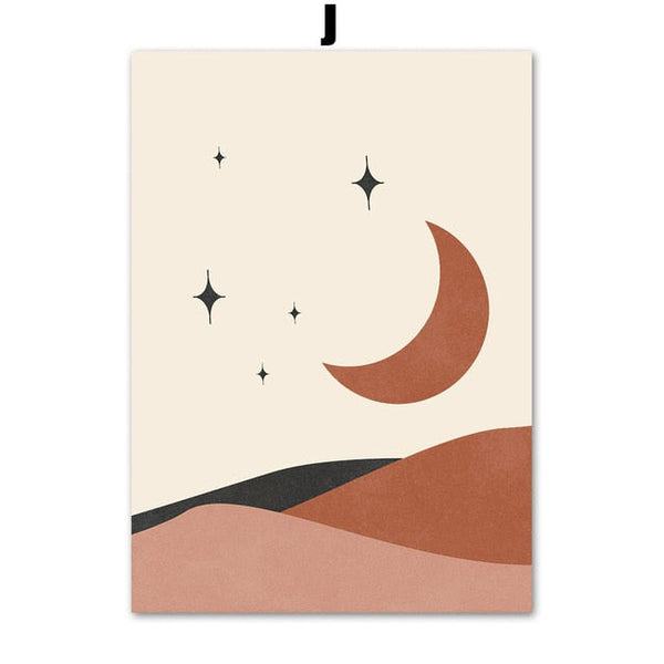 Abstract Desert Canvas Painting (9 Pack) - Image 4