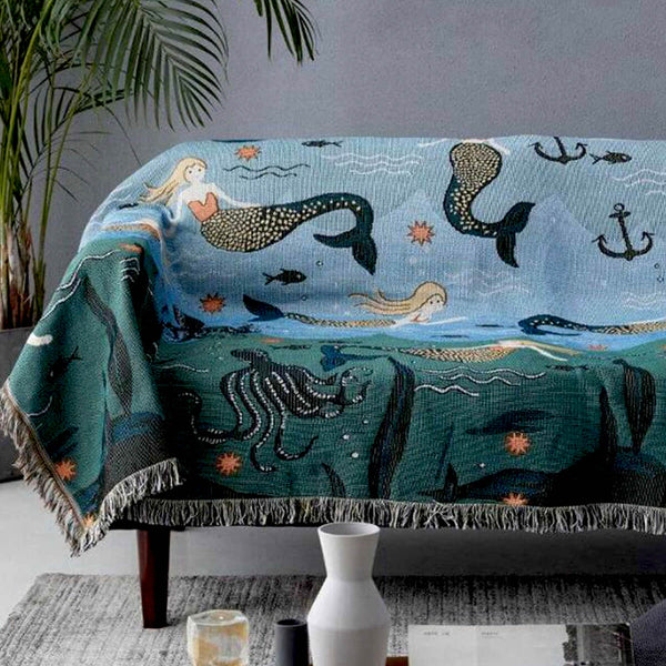 Underwater Mermaid Throw Blanket - Image 4